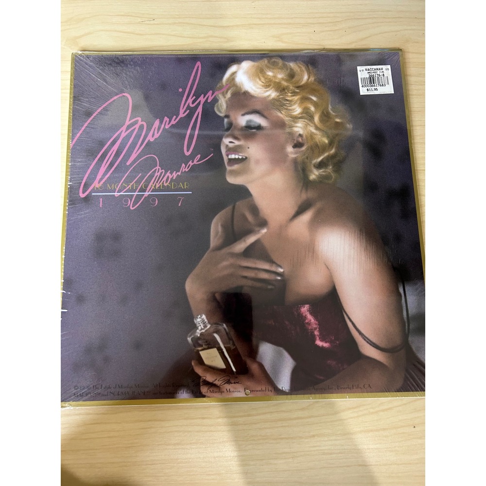 Marilyn Monroe 1997 Vintage 16 Month Wall Calendar Factory Sealed Portal CM0209